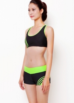 Bộ quần áo xanh tập Gym yoga