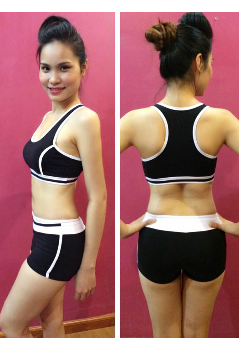 Bộ quần áo thể thao đỏ phối trắng