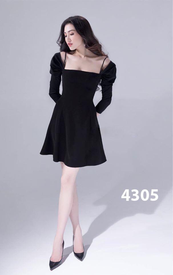 Đầm xòe tay dài sang trọng - Image 3