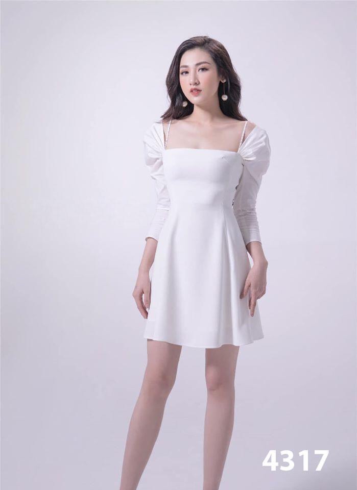 Đầm xòe tay dài sang trọng - Image 5