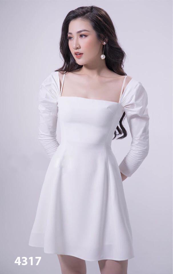Đầm xòe tay dài sang trọng - Image 4