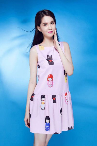 Đầm xòe in họa tiết dễ thương dạo phố