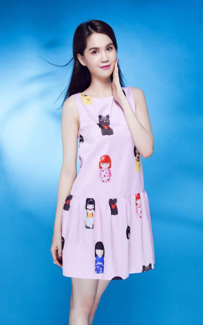 Đầm xòe in họa tiết dễ thương dạo phố